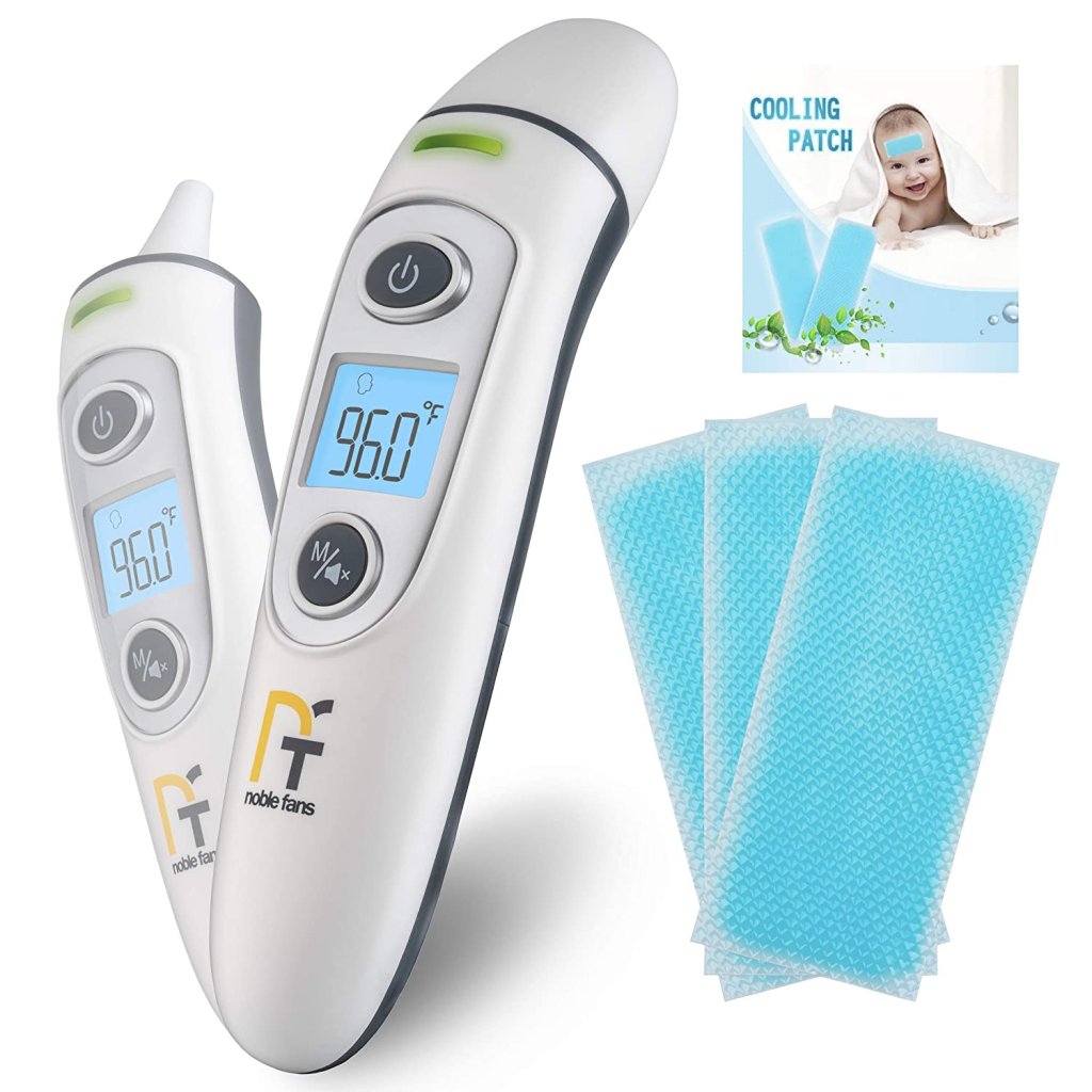 touchless forehead and ear thermometer