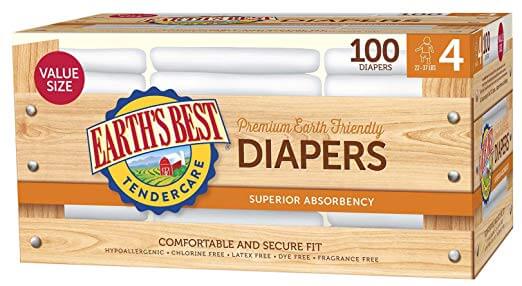 Earth's best chlorine free diapers