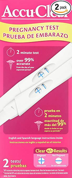 Accu clear pregnancy test kit