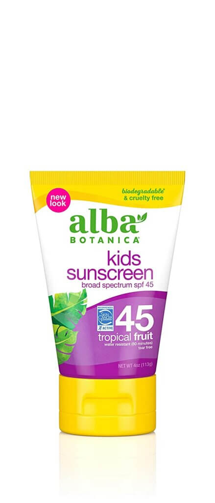 Alba botanical best sunscreen lotion for kids