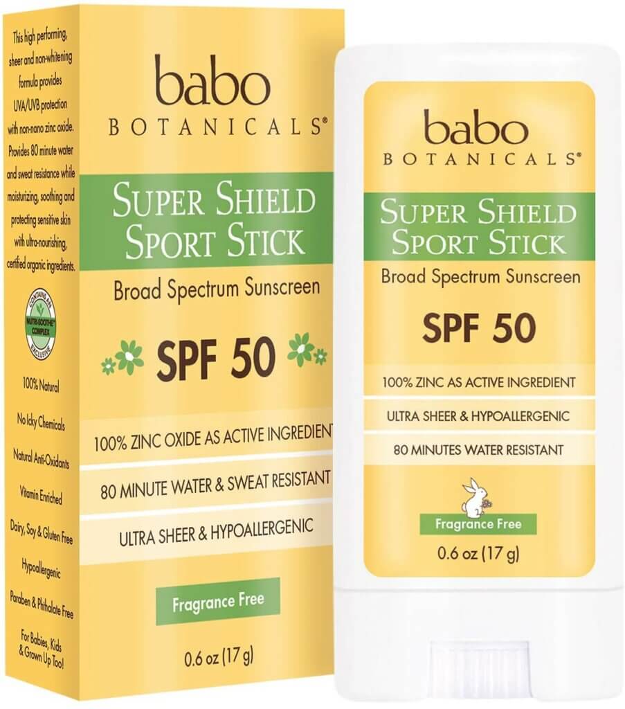 Babo botanicals best organic sunscreen for kids